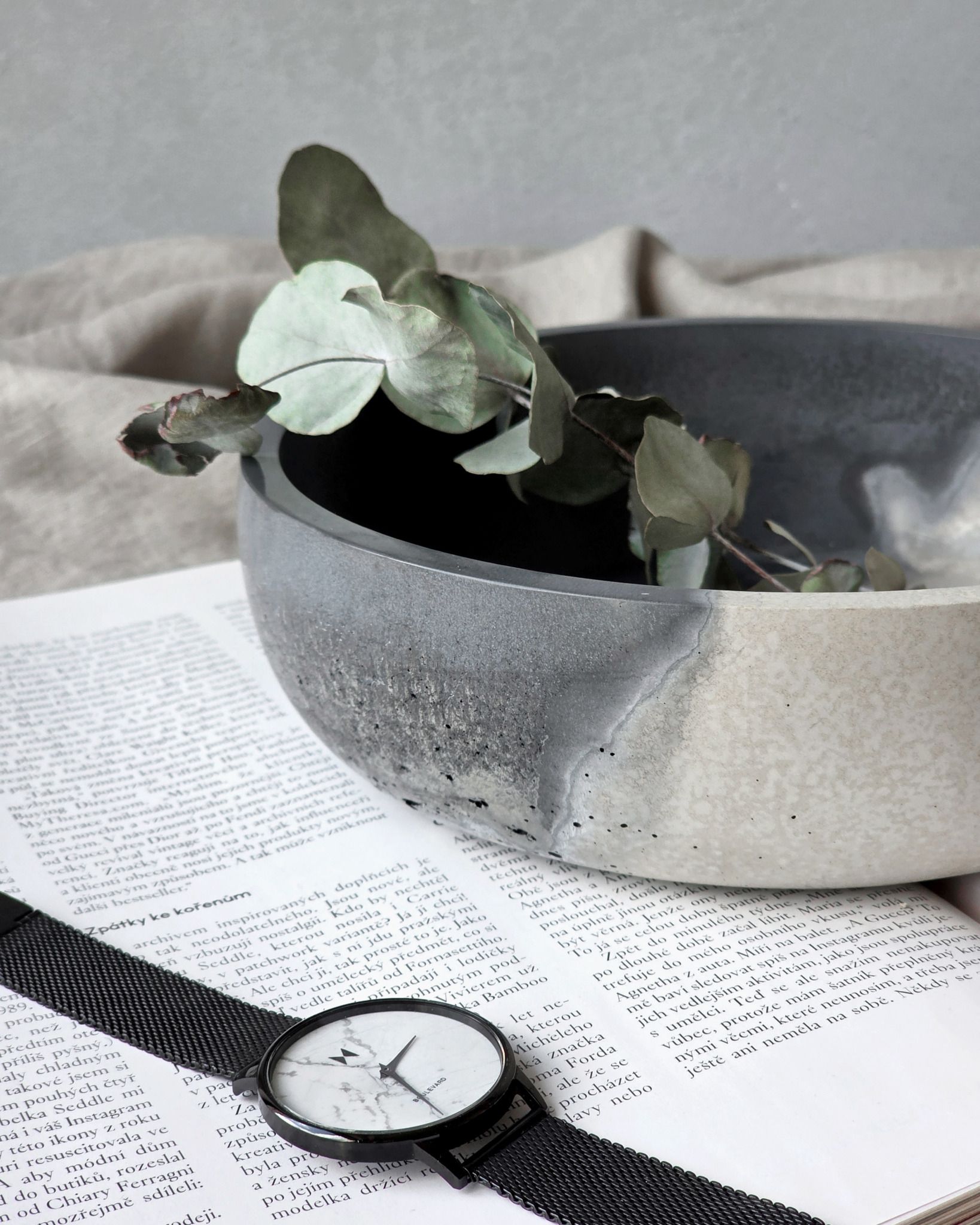 Betonová mísa Náruč - duo color - Image 2